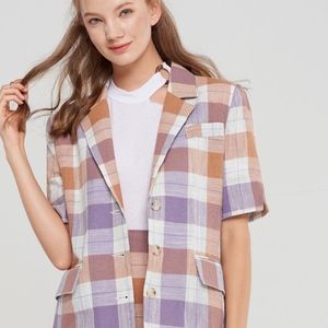 Storets KAREN PLAID BLAZER + Skirt
